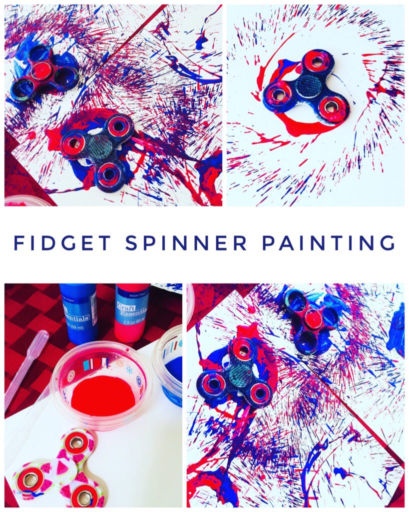 Fidget Spinner Painting is a super cool activity for kids or adults! 