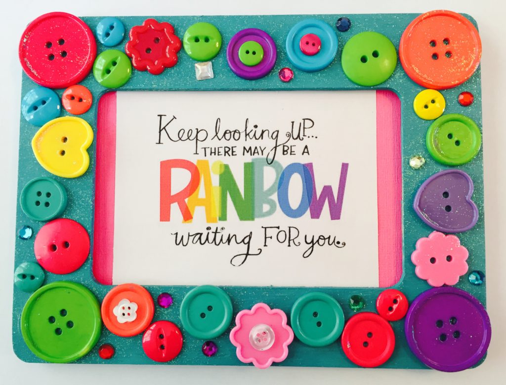 Rainbow Button Frames