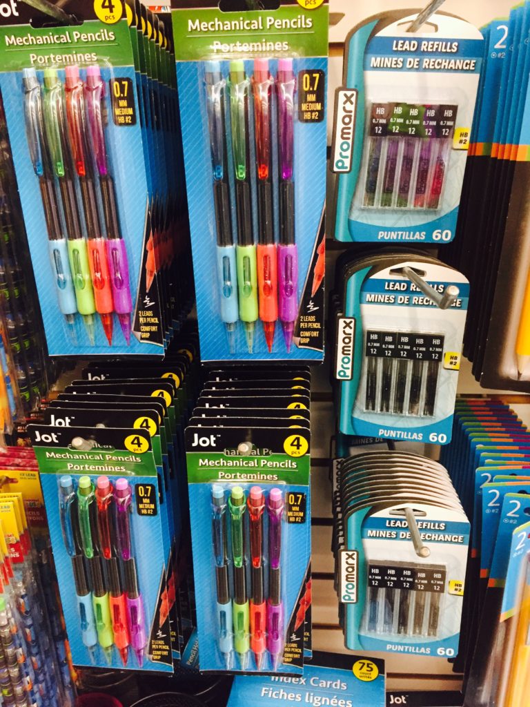 School Supplies from Dollar Tree