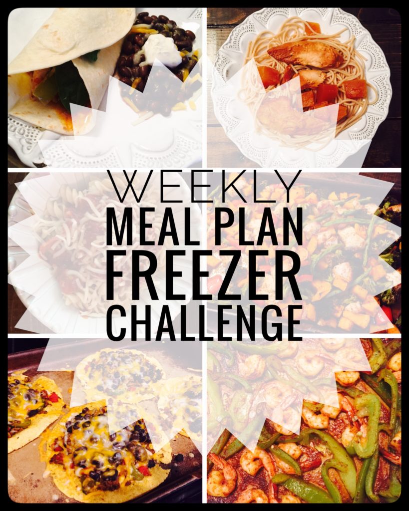 Weekly Meal Plan Freezer Challenge to help stock your freezer the easy way with leftovers.