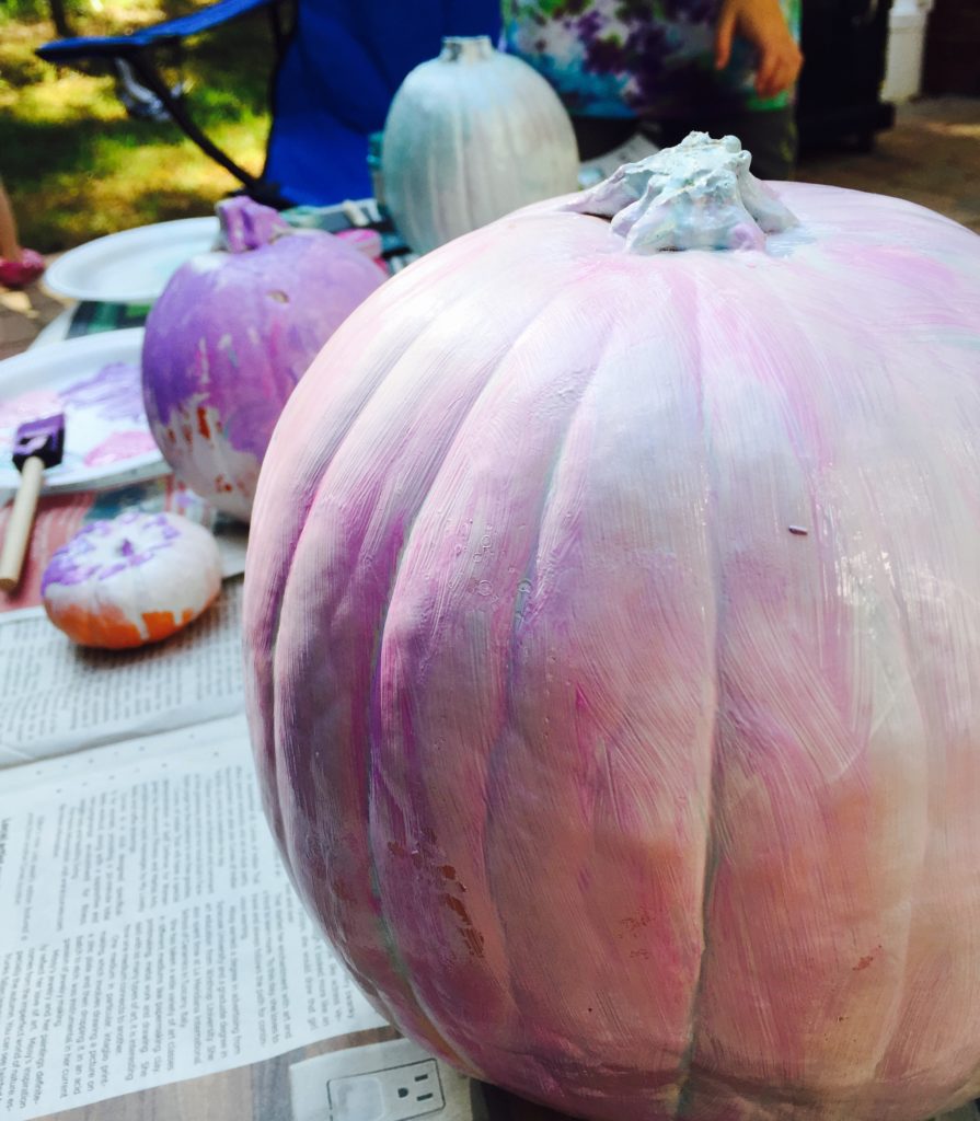 Pumpkin Painting is a fun fall activity