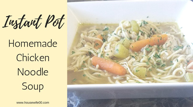 Instant Pot Homemade Chicken Noodle Soup