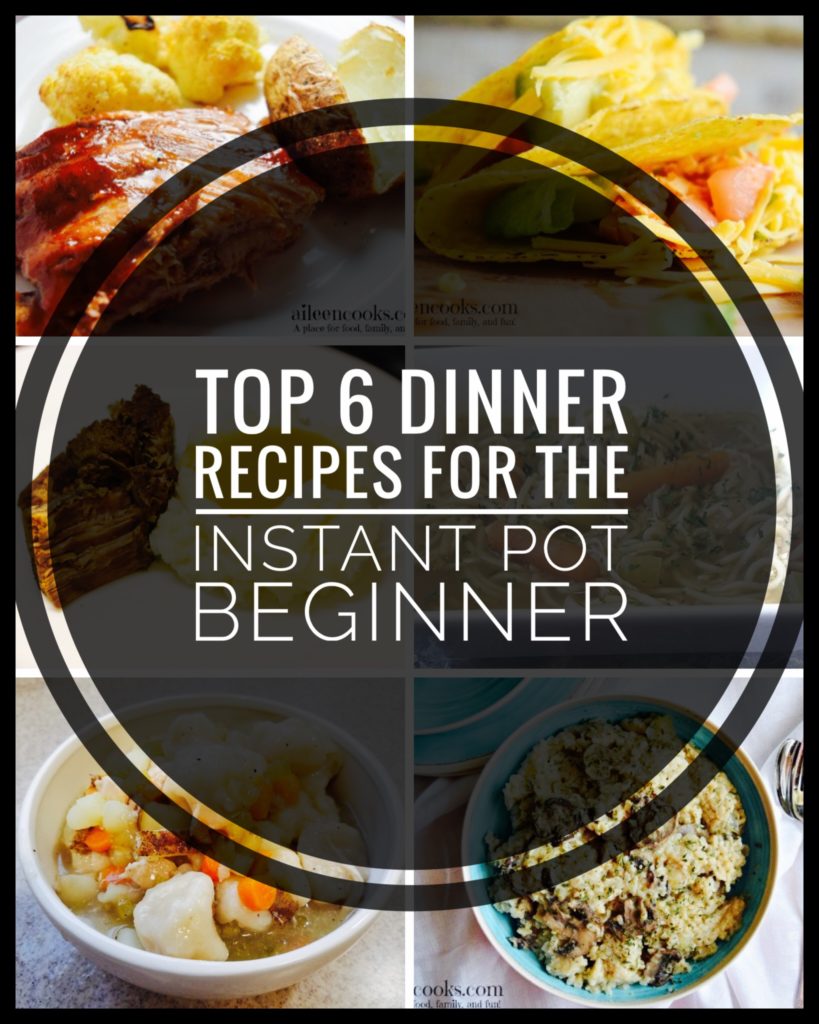 Top 6 Dinner Recipes for the Instant Pot Beginner!