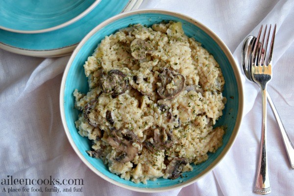 Instant Pot Mushroom and Parmesan Risotto