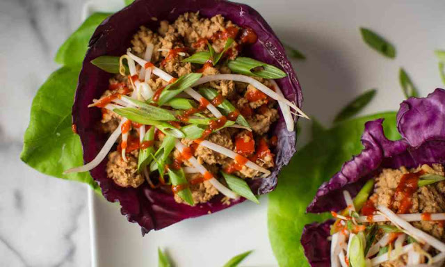 Whole 30 Asian Chicken Wrap