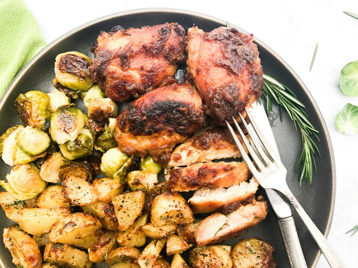 Whole 30 Sheet Pan Sweet Mustard Chicken