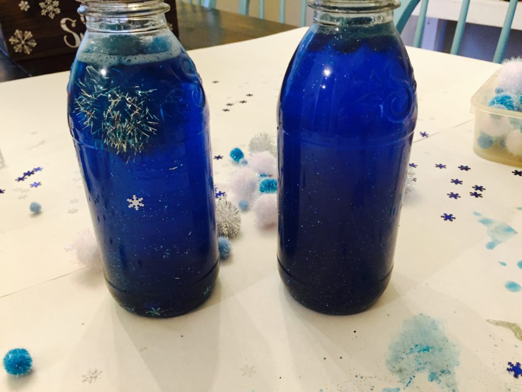 Frozen Glitter Calm Down Jars