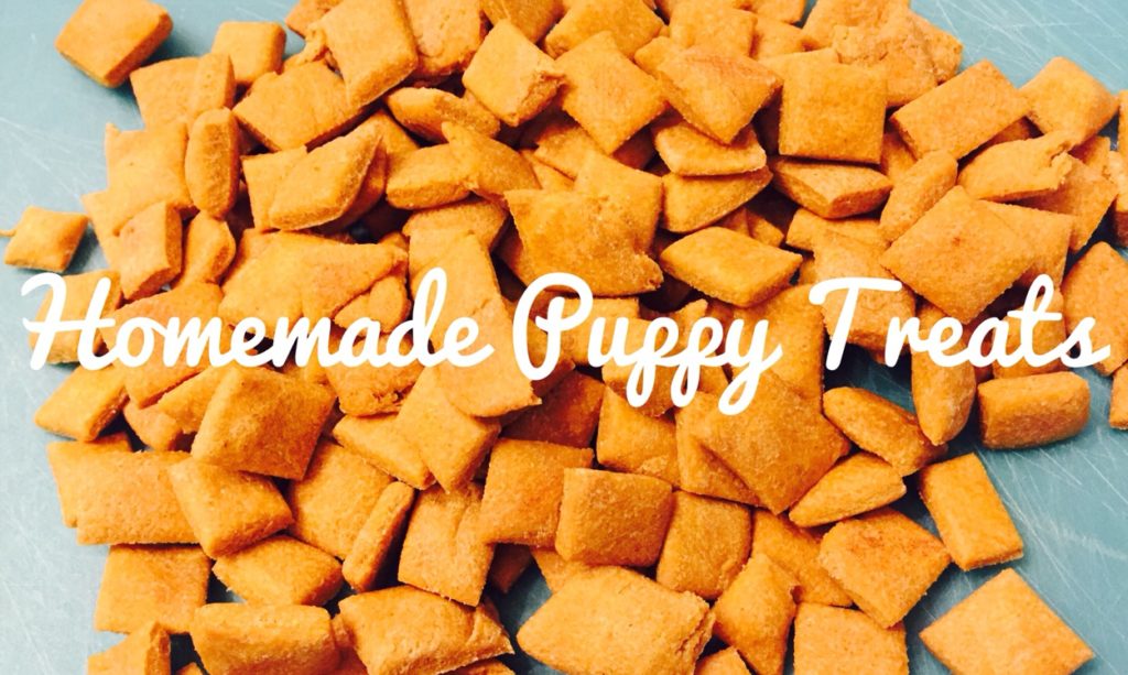 Homemade Puppy Treats #puppytreats