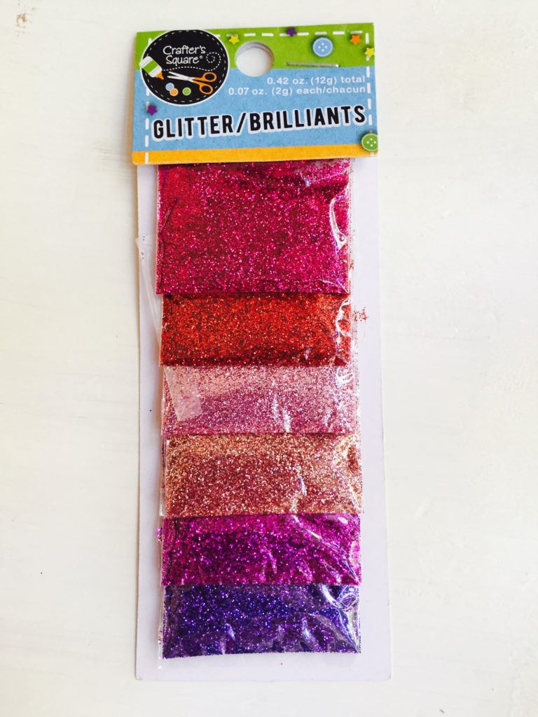 Glitter Heart Crayons