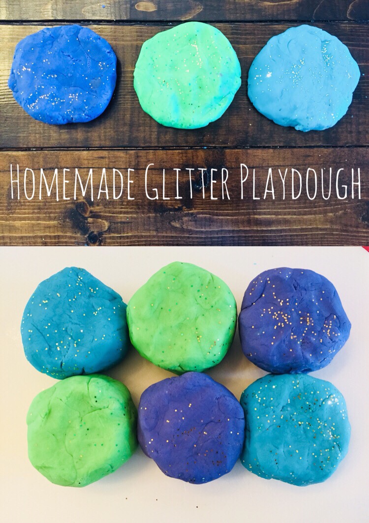 Homemade Glitter Play Dough Glitter On A Dime