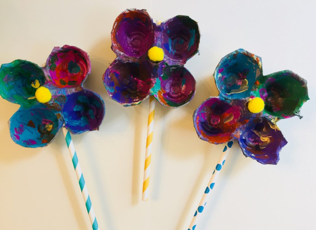 Egg Carton Flowers - Great Spring Craft