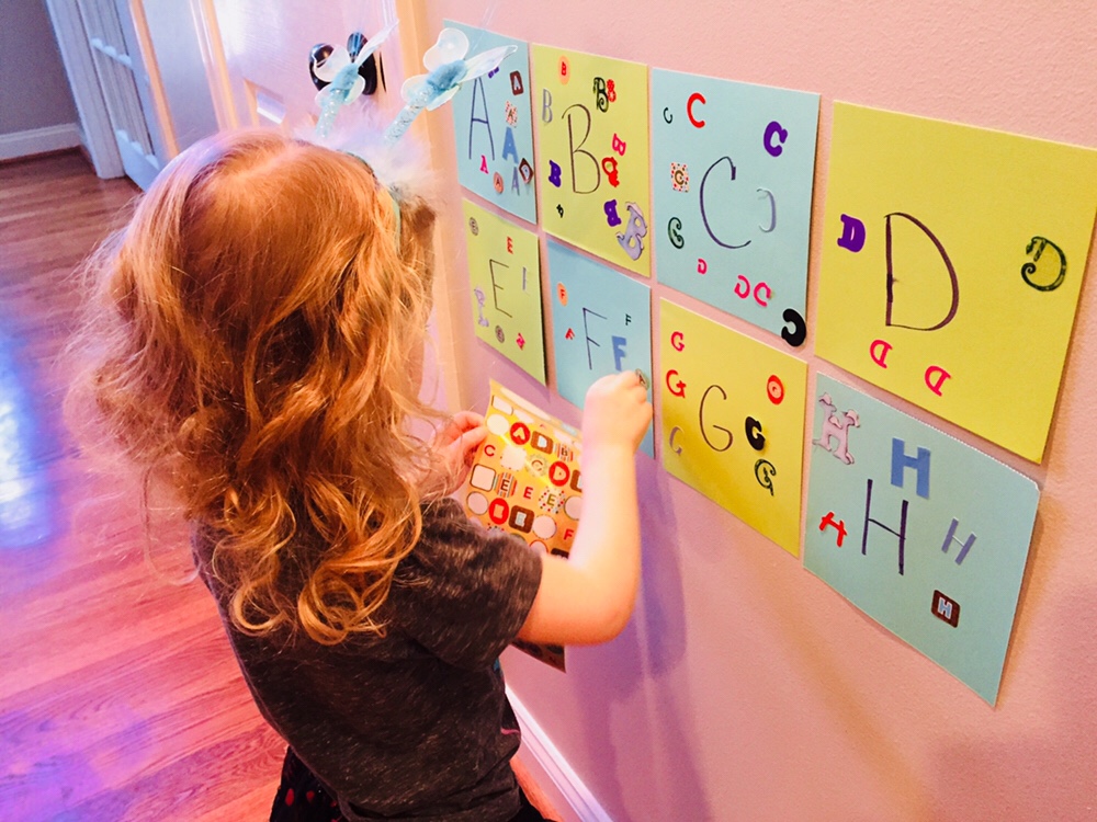 Alphabet Sticker Matching