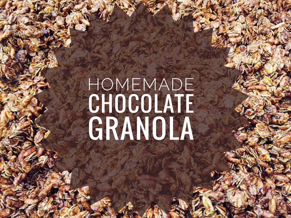 Homemade Chocolate Granola recipe for busy moms