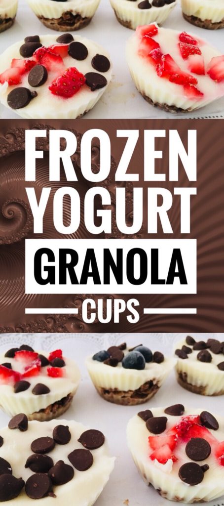 Frozen Yogurt Granola Cups - fun & healthy summer treat!