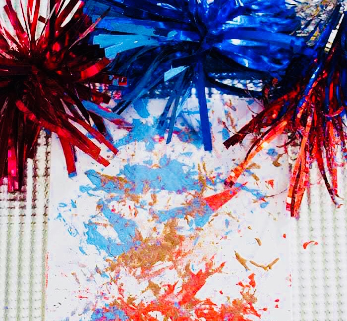 Firework Process Painting for Preschoolers Firework Process Painting