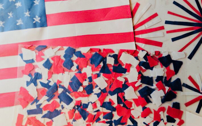 Fourth of July Place Mat Craft Fourth of July Place Mat Craft