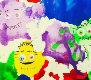 Blow Paint Monsters