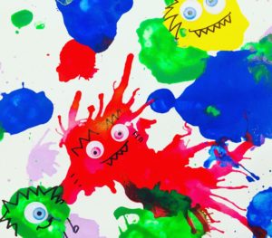 Monster Blow Painting