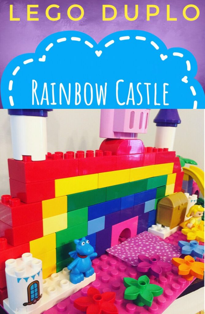 Make A Rainbow Castle with LEGO Duplo Blocks - Glitter On A Dime