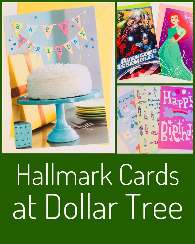 Hallmark Cards now at Dollar Tree! Easy and inexpensive to let your loved ones know you are thinking of them.