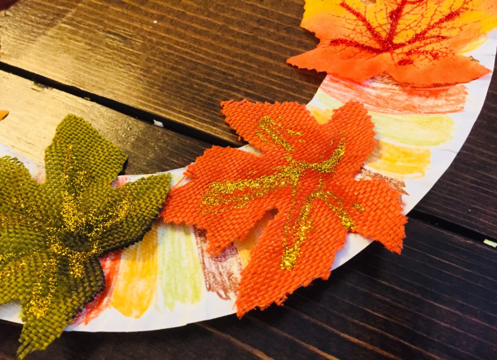 Glitter Fall Leaves Craft