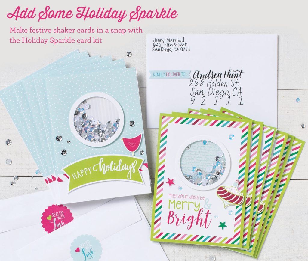 Holiday Sparkle Shaker Card Kit