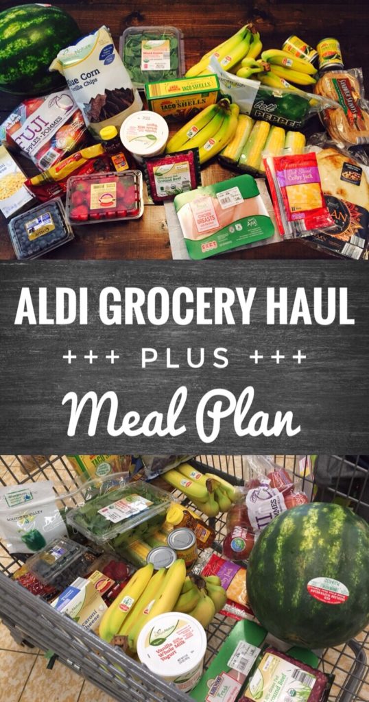 Aldi Grocery Haul and Meal Plan - Save money and stay on budget by grocery shopping at Aldi.