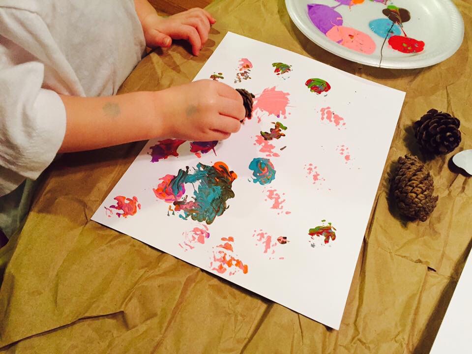 Pine Cone Painting Turkey Craft