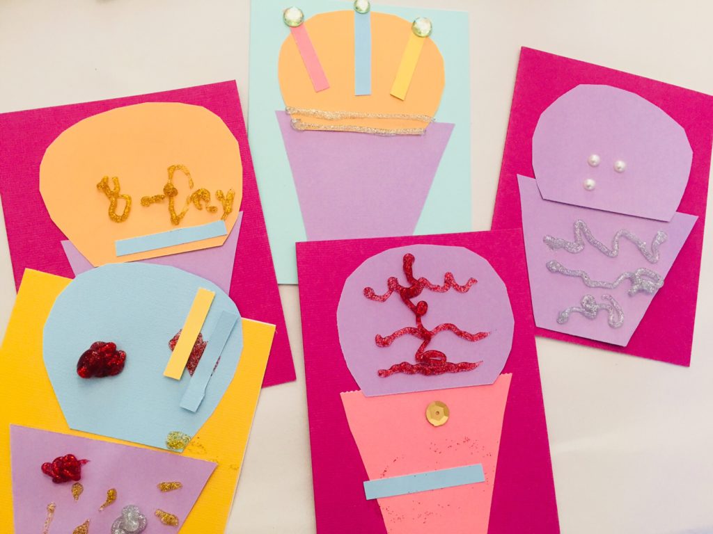 Cupcake Card Playdate Craft