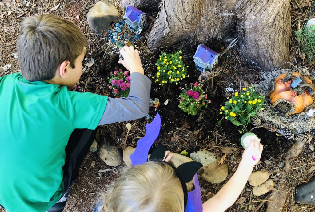 Creating Spooky Fall Fairy Garden