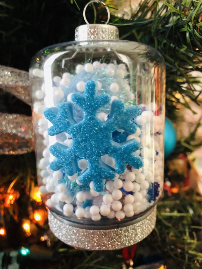 Snowflake Globe Ornament Craft