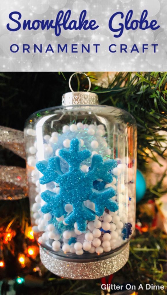 Glittery Snow Globe Ornaments