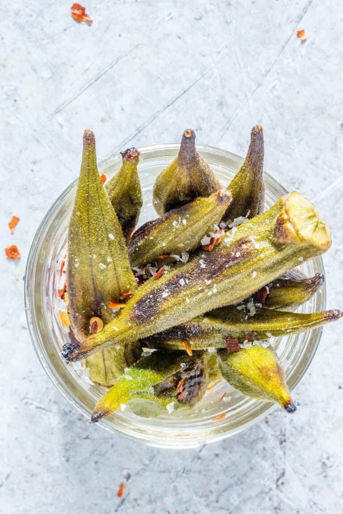 Crispy Roasted Okra