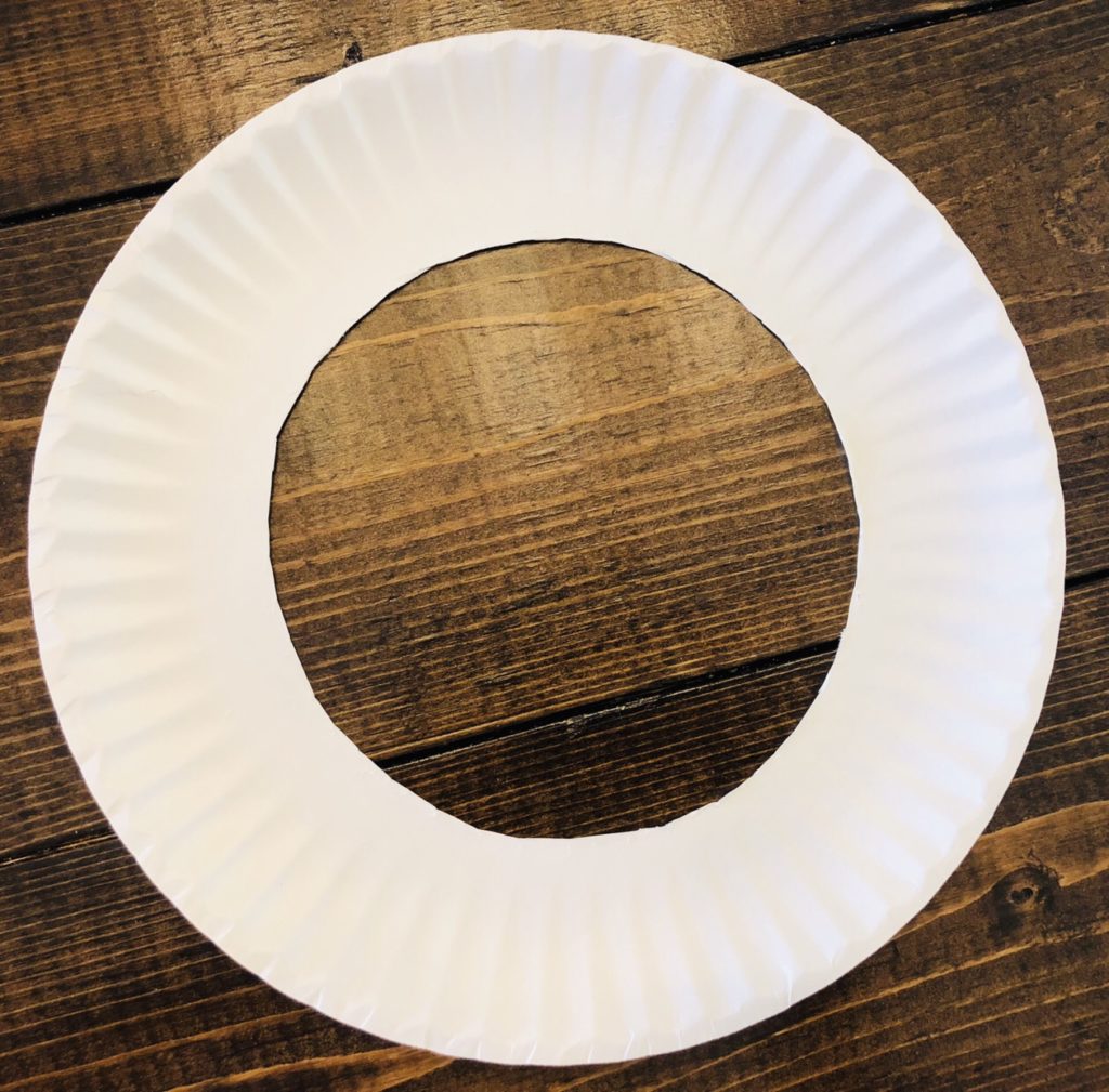 Christmas Paper Plate Wreath Craft