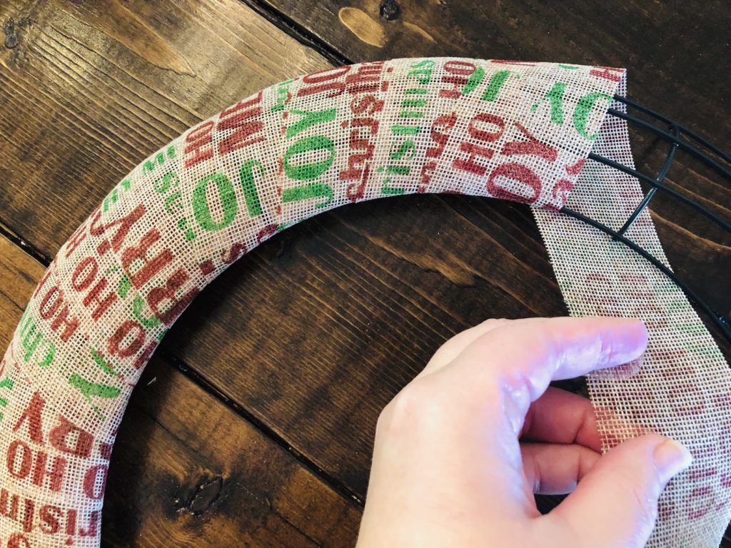 Simple Dollar Tree Christmas Wreath