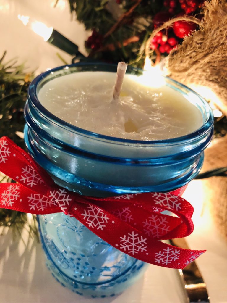 Christmas Cookie Mason Jar Candles