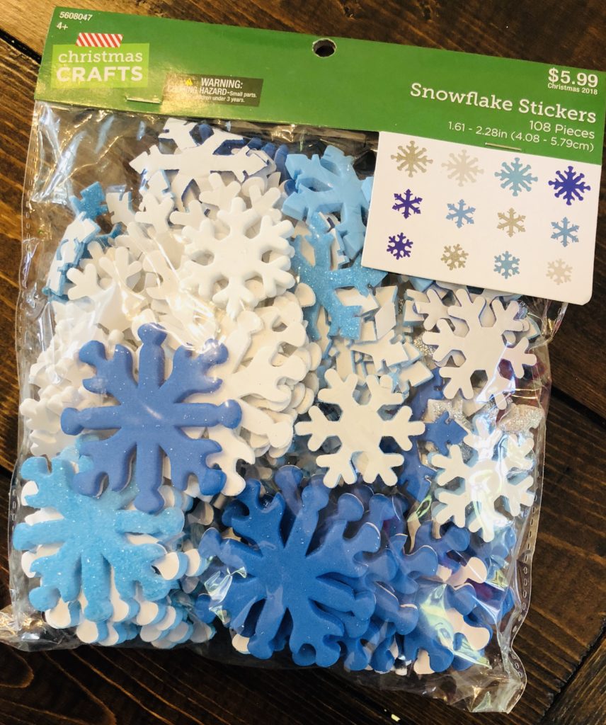 Super Simple Snowflake Sticker Craft