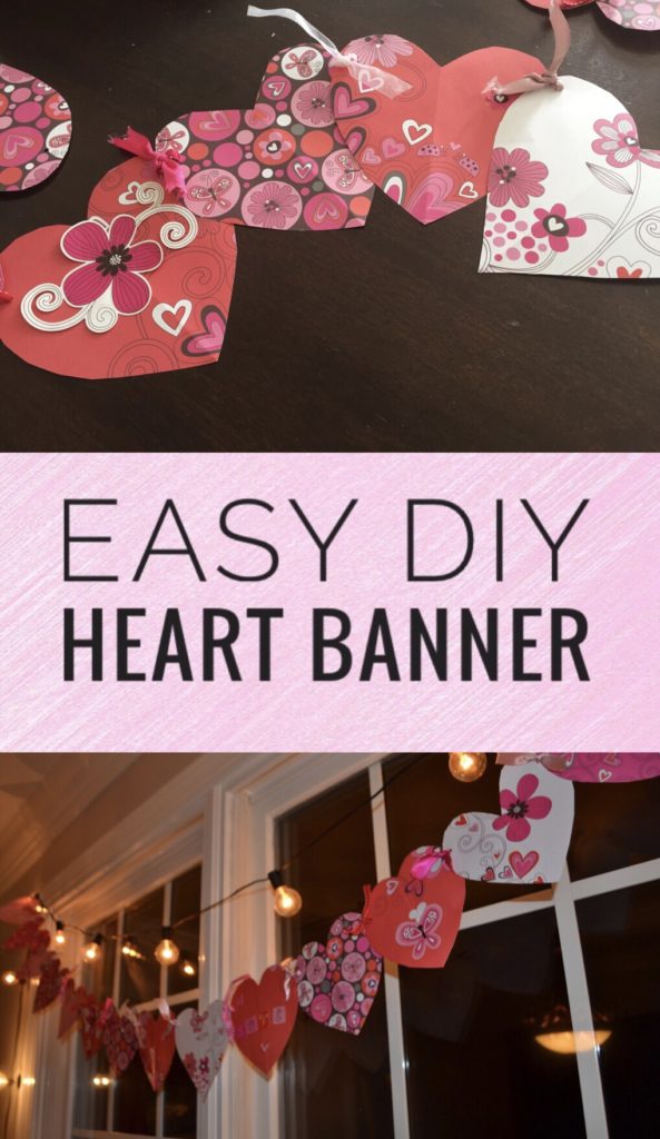 Easy DIY Heart Banner