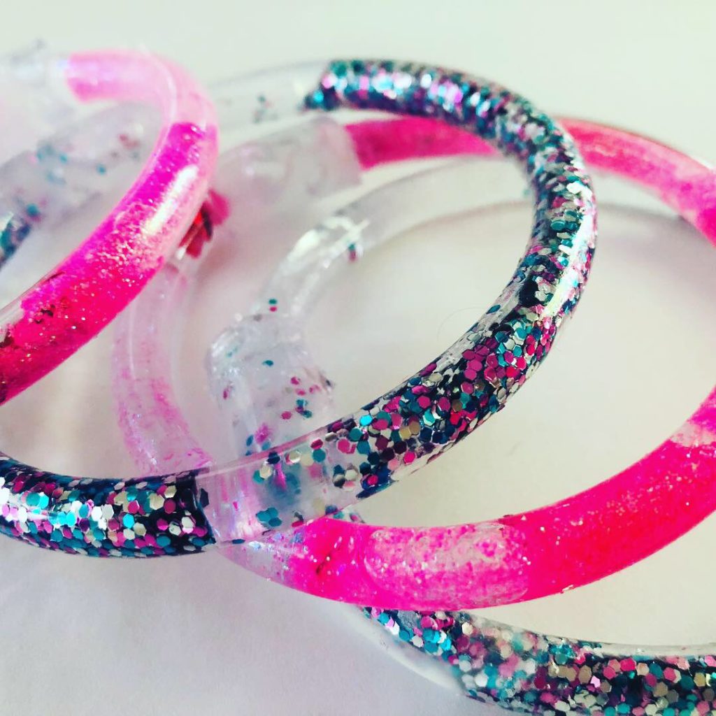 DIY Glitter Tube Bracelets