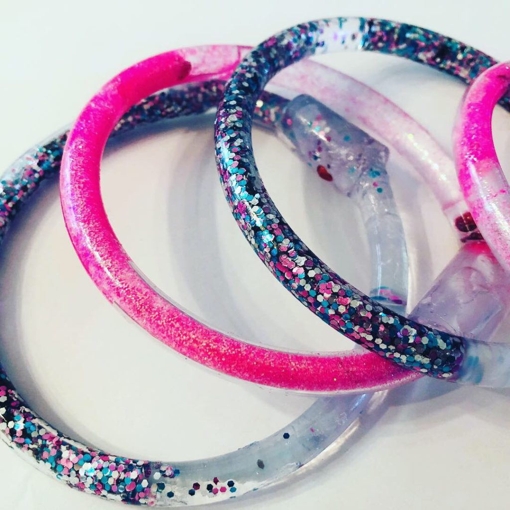 DIY Glitter Tube Bracelets