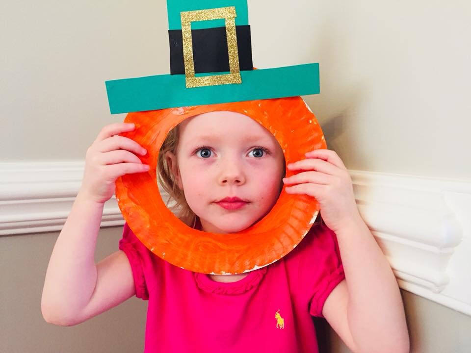 Leprechaun Paper Plate Mask
