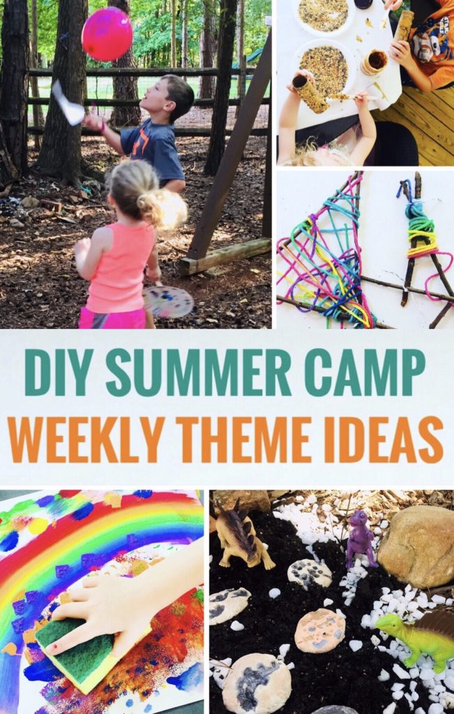 DIY Summer Camp Weekly Themes - Find great activities and crafts to help keep the kids busy and screen free this summer!