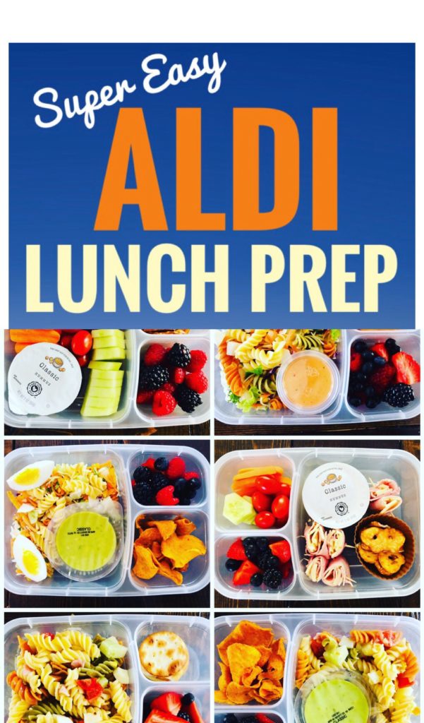 Easy Aldi Lunch Prep Ideas - Make your week go smoother by having lunches ready to go! These bento boxes make it fun to organize and prep meals.