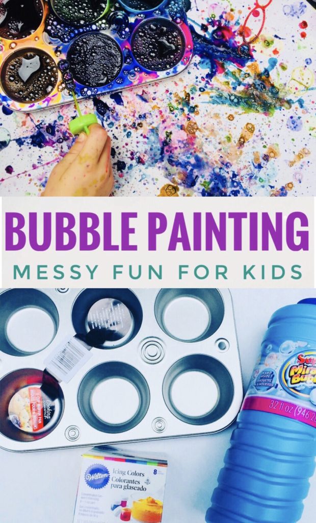 How to Set Up a Fun Bubble Painting Activity - Glitter On A Dime