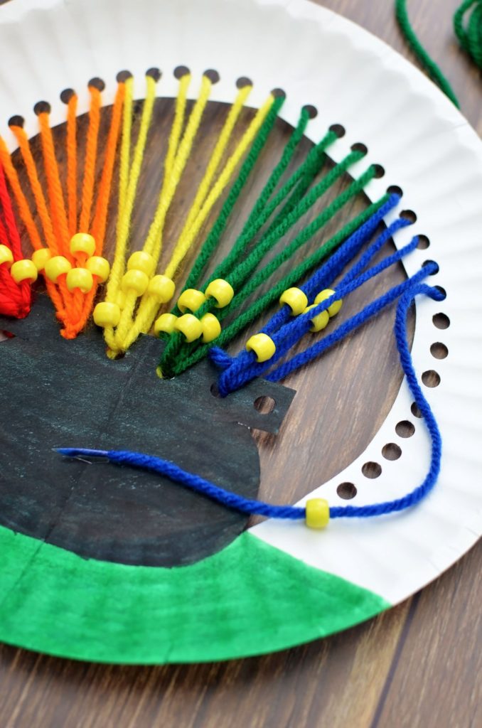 Paper Plate Lacing Craft