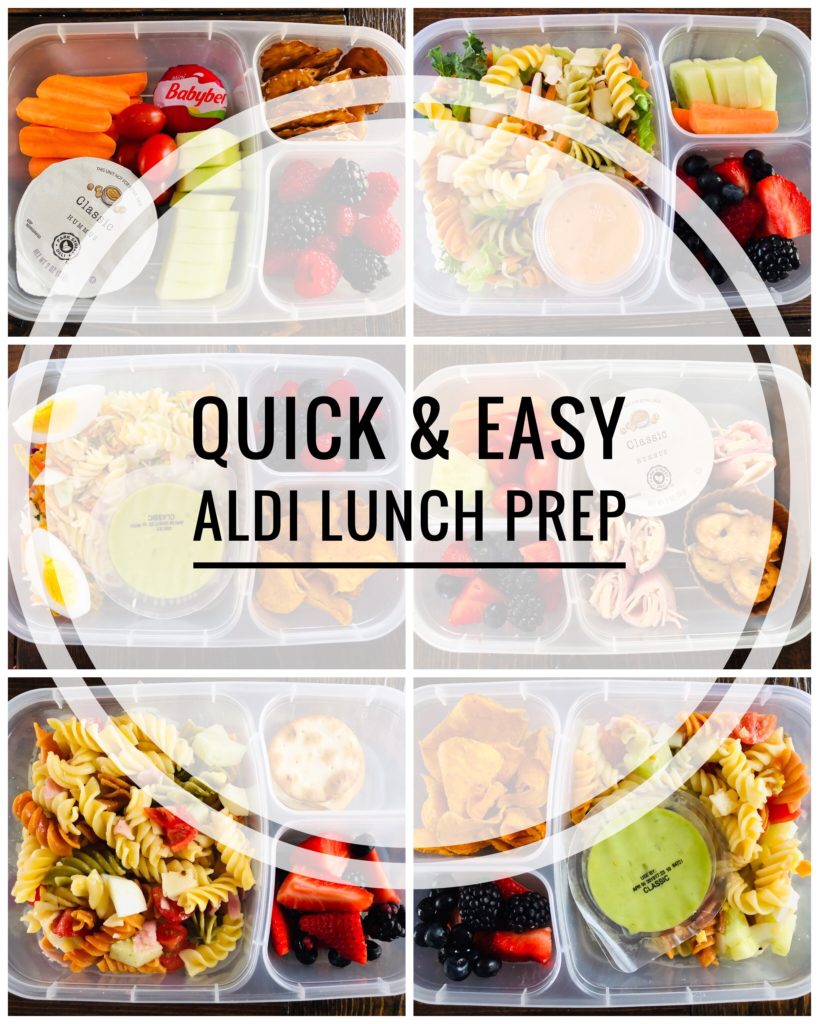 Quick and Easy Aldi Lunch Prep Ideas - perfect for school and work lunches!