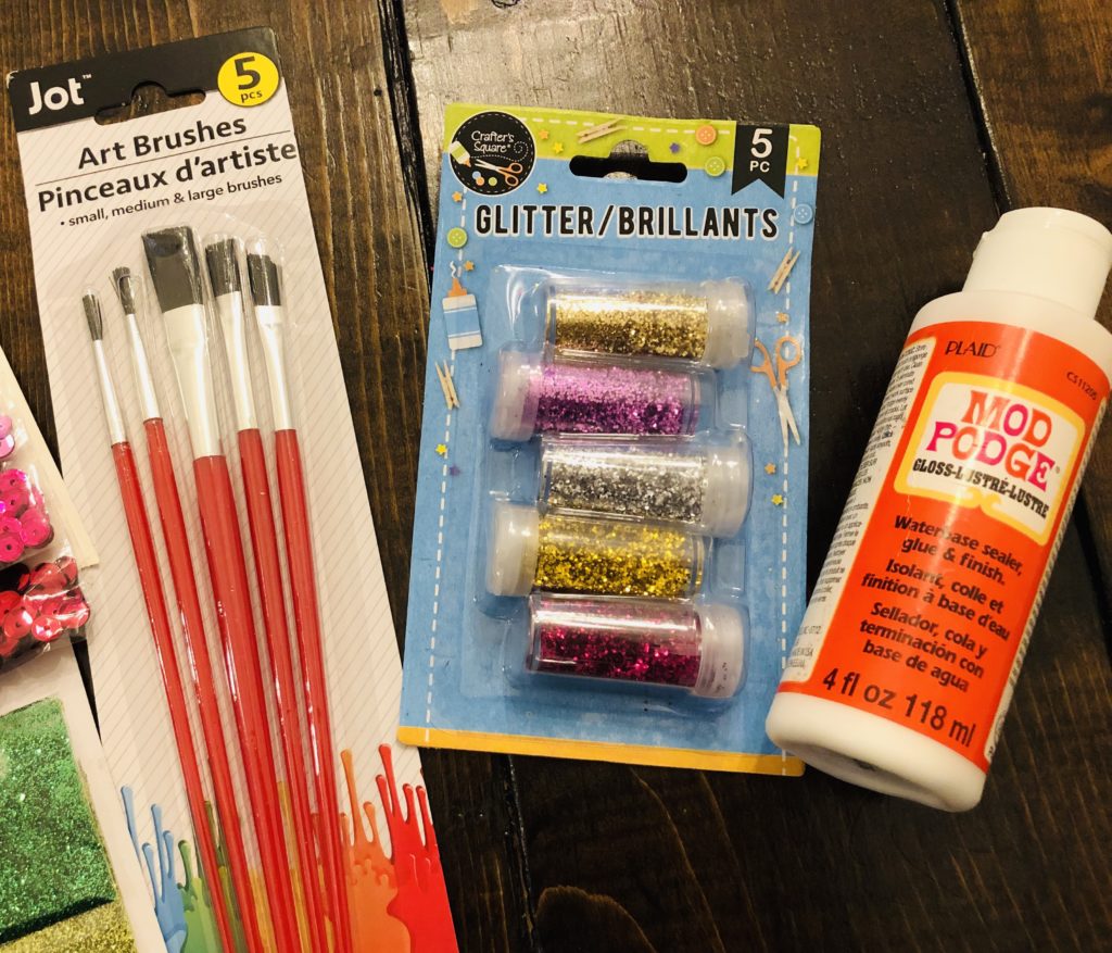 Dollar Tree Glitter Craft Supplies 