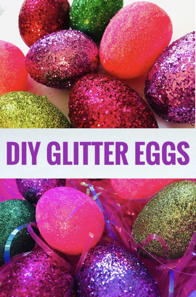 DIY Plastic Glitter Eggs