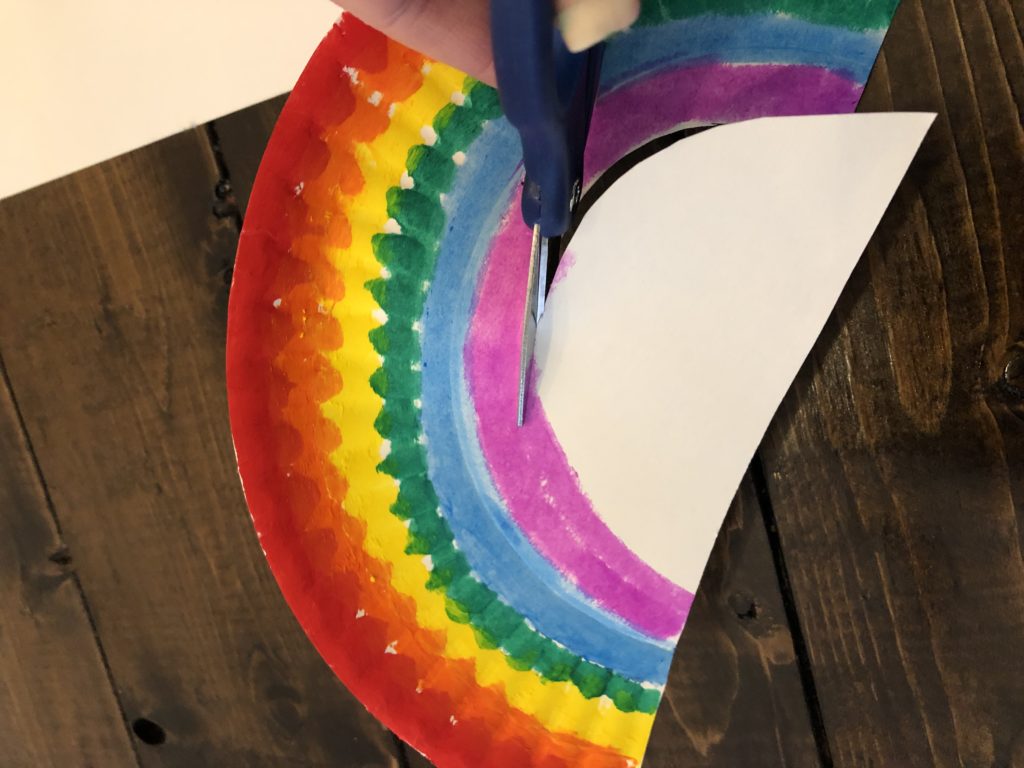 Paper Plate Rainbow Craft