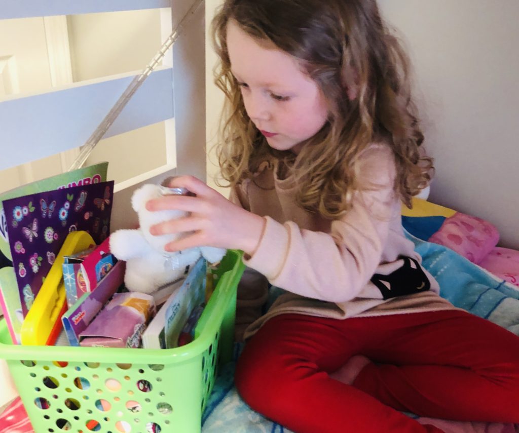 Dollar Tree Quiet Time Bin